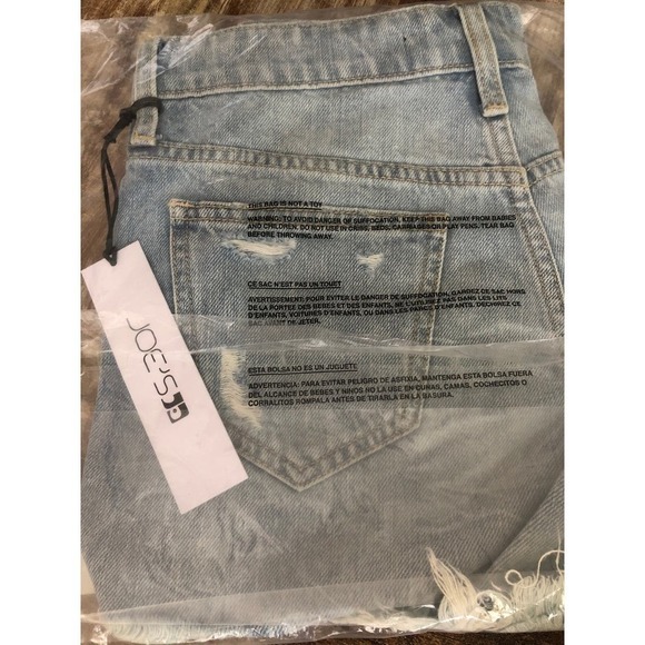 Joe's Jeans The Ozzie Shorts Cut Off Short Distressed Denim Caraway NWT Sz 24 - Picture 9 of 9
